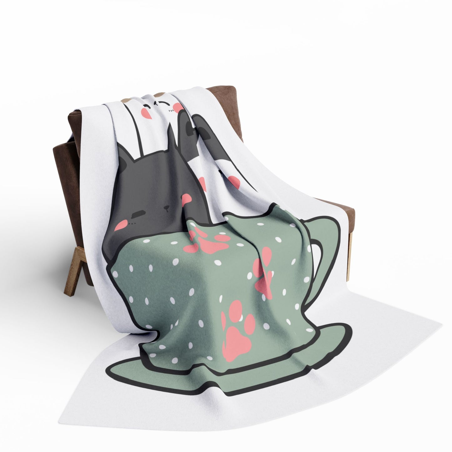 Cups cats Arctic Fleece Blanket