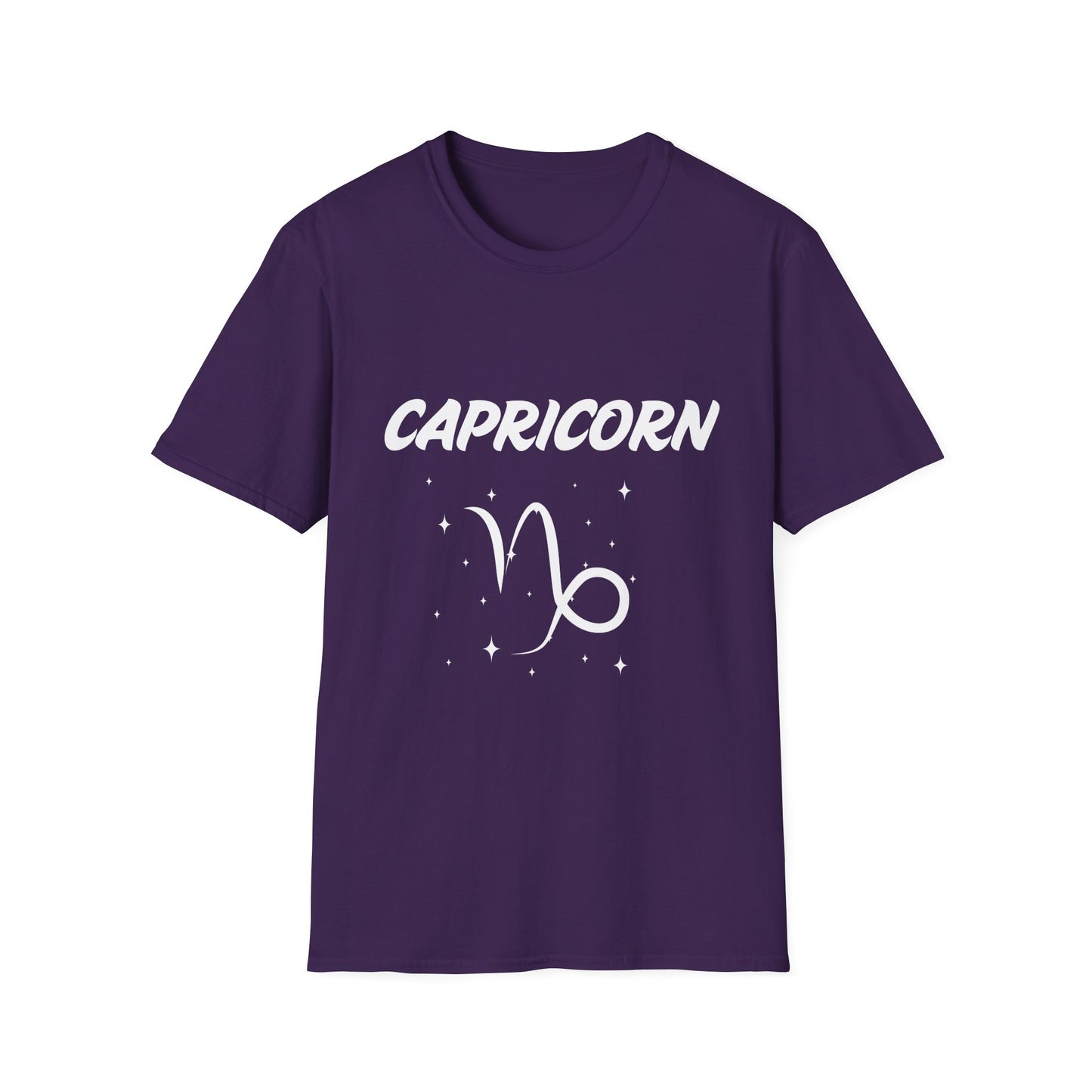 Capricorn Zodiac White Soft Unisex T-shirt