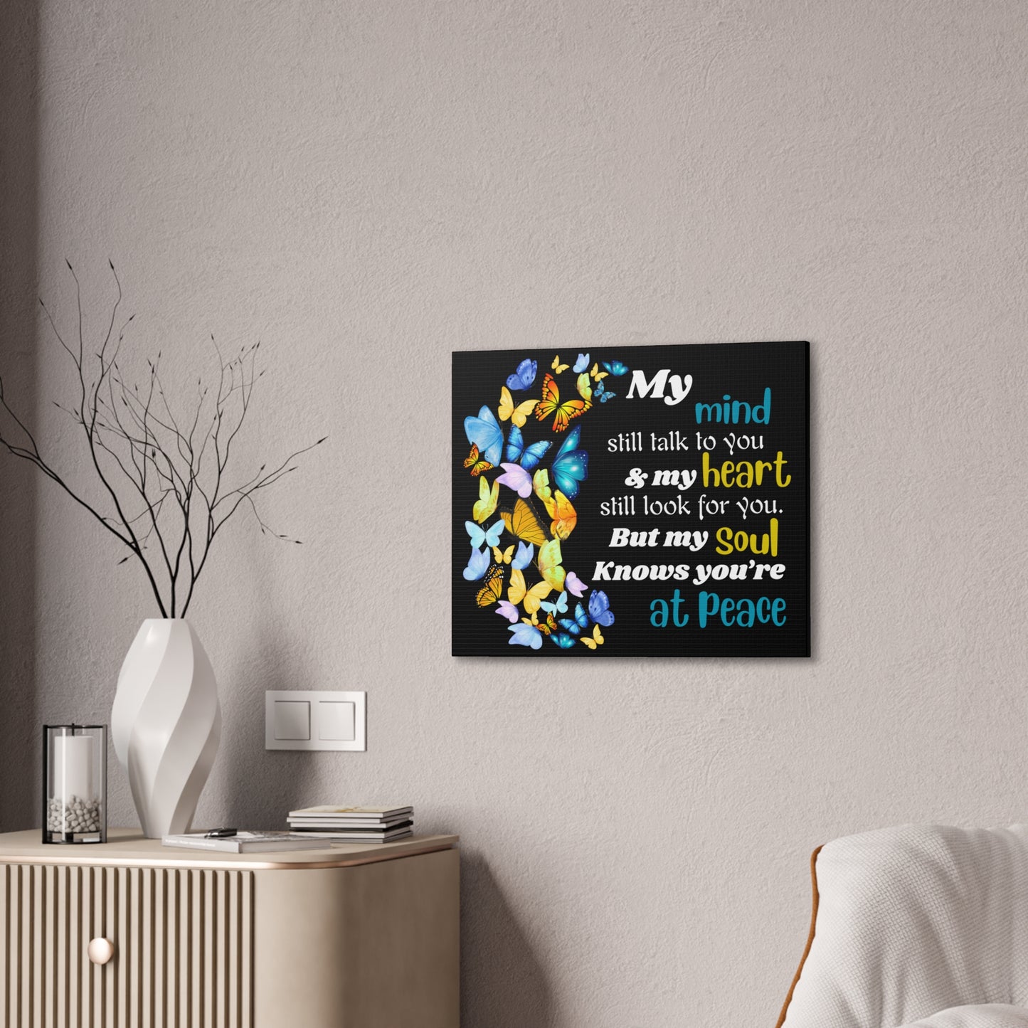 My mind heart soul Canvas