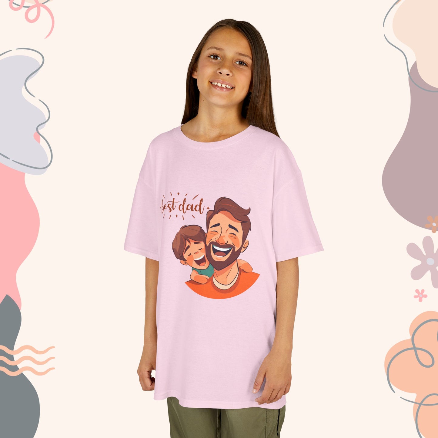 Best Dad kids tee youth Tshirt