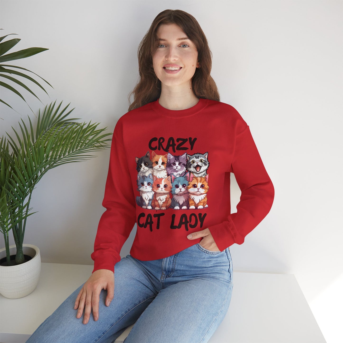 Crazy Cat Lady Crewneck Sweatshirt