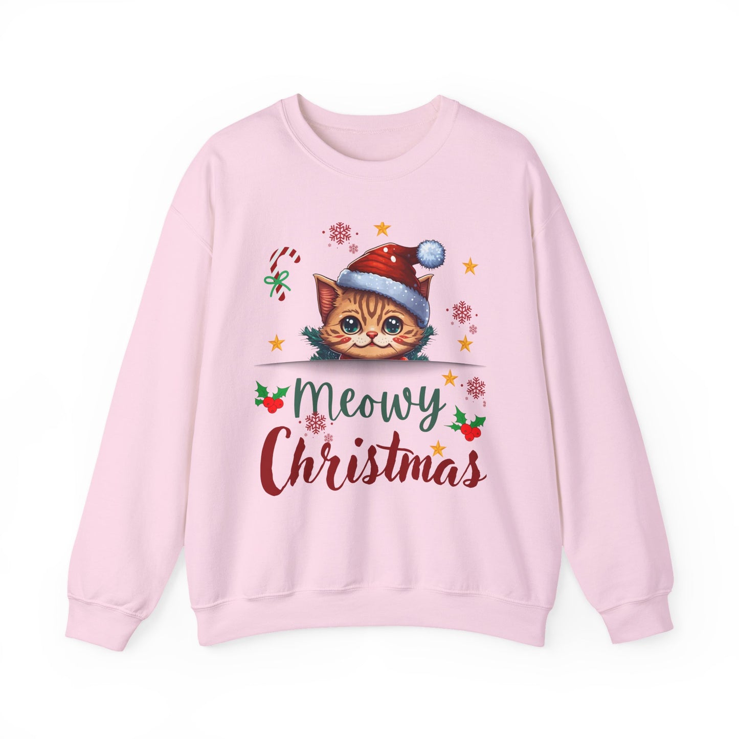 Meowy Christmas Unisex Crewneck Sweatshirt