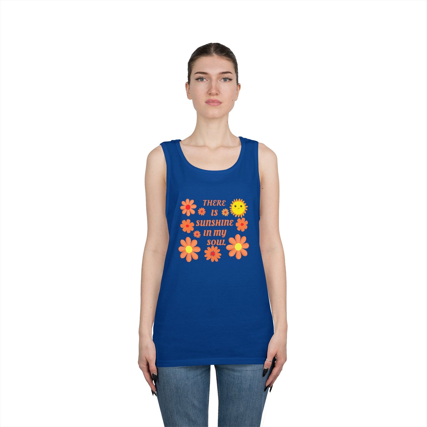 Unisex Floral Sunshine Tank Top