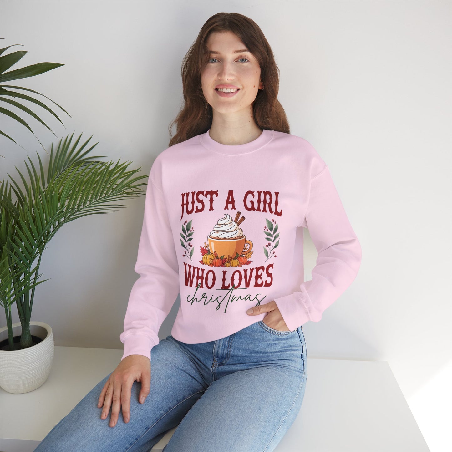 Just a Girl Who Loves Christmas Unisex Sweatshirt