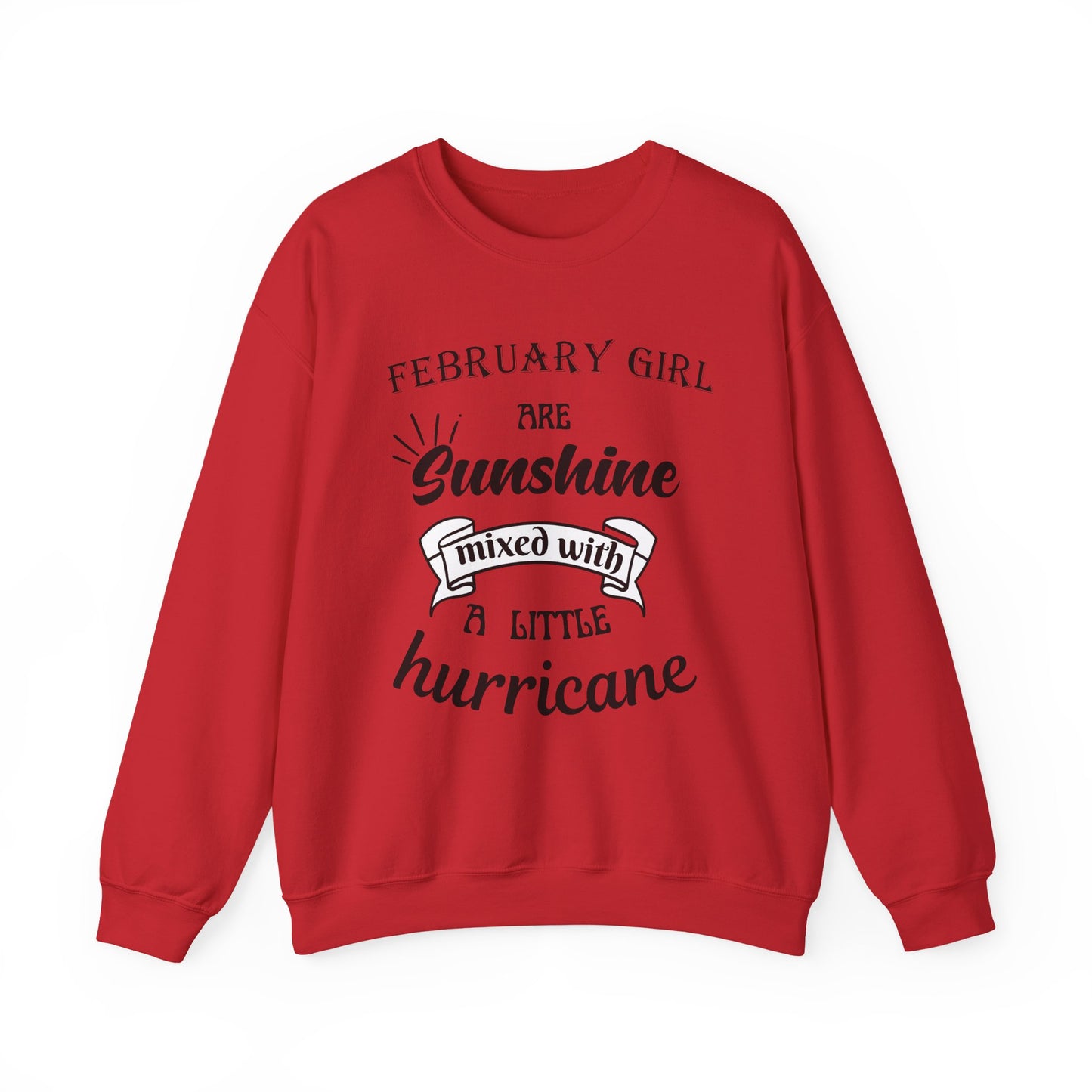 February Girl Birthday Sunshine Unisex Sweatshirt