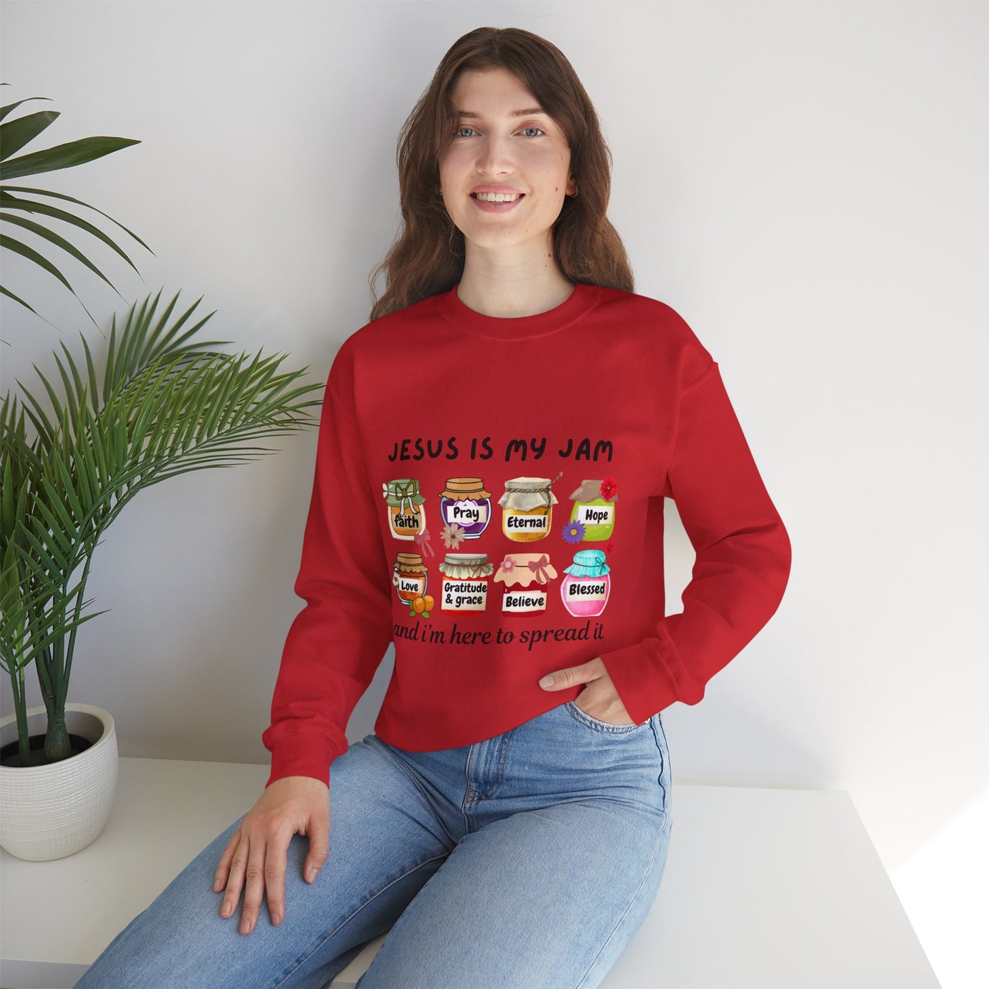 Jesus is my jam Crewneck Sweatshirt