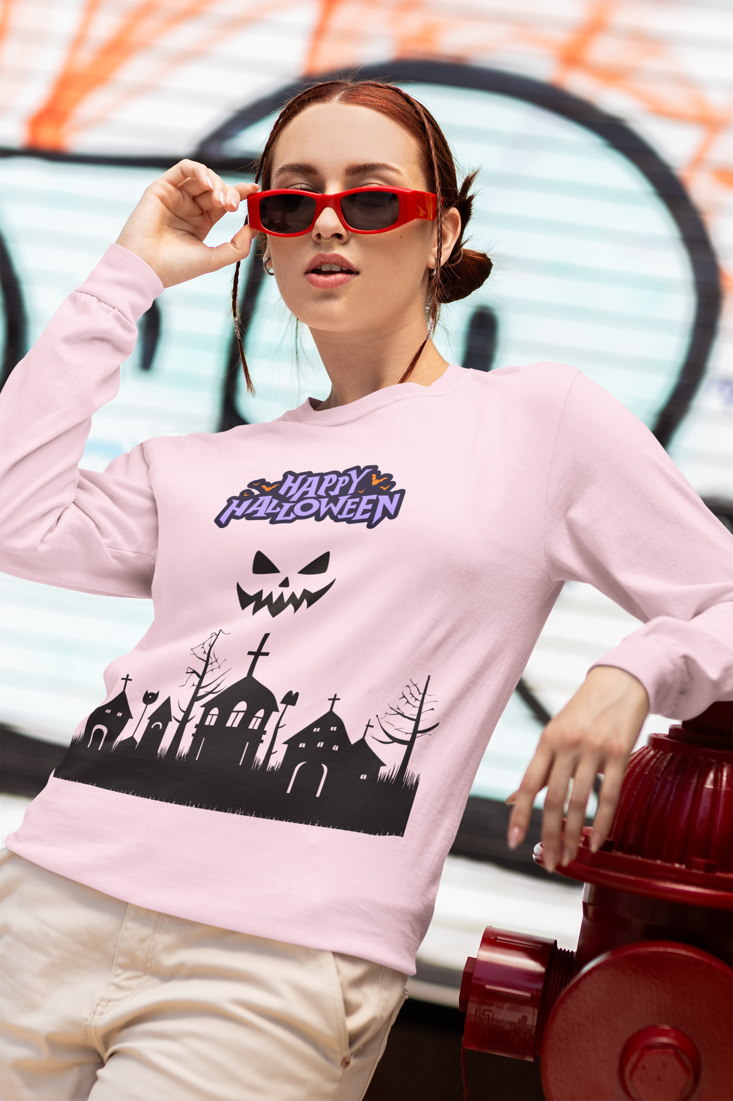 Happy Halloween Unisex Long Sleeve Tee