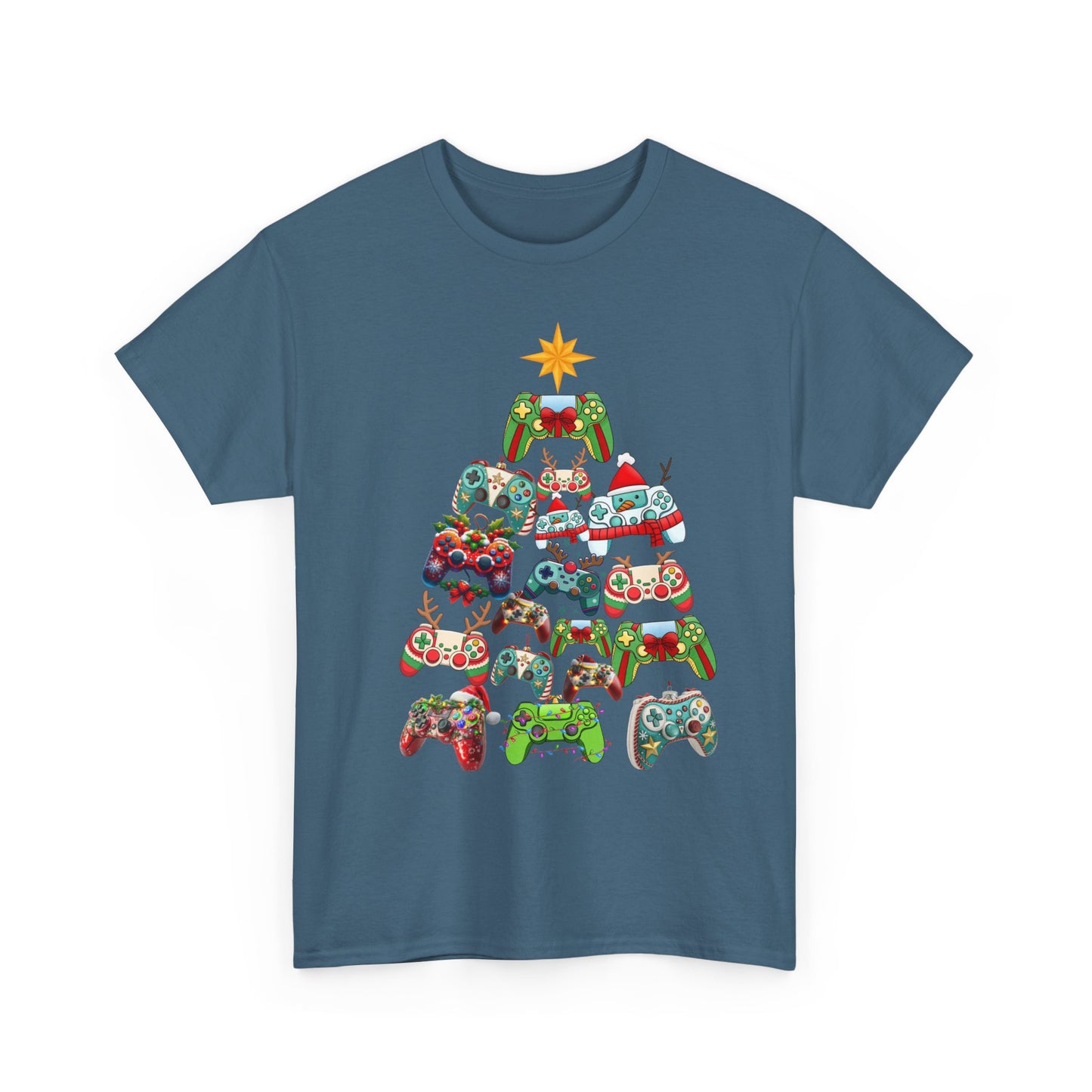Gamer Remote Christmas Cotton Unisex T-shirt