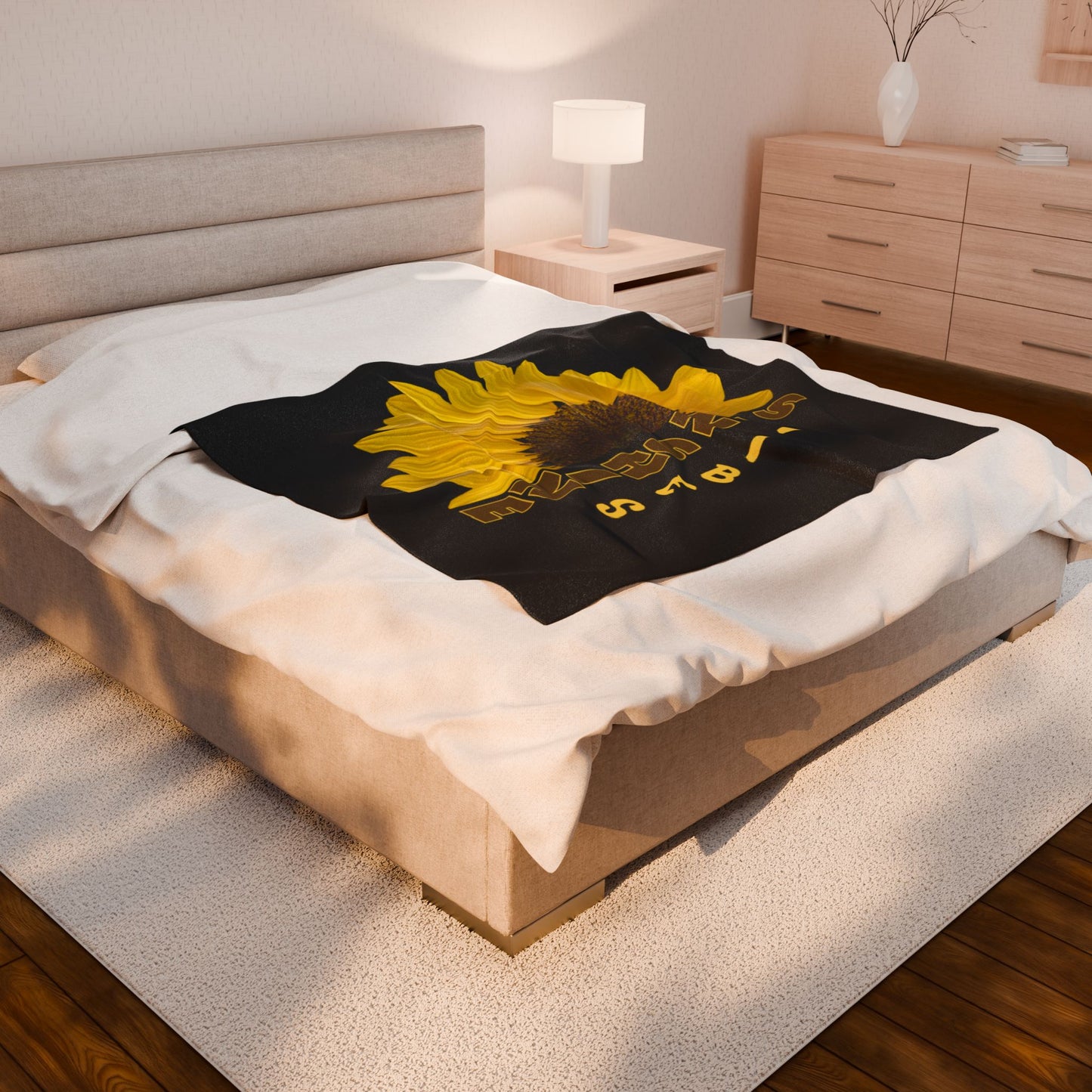 Sunshine Vibes Velveteen Plush Blanket