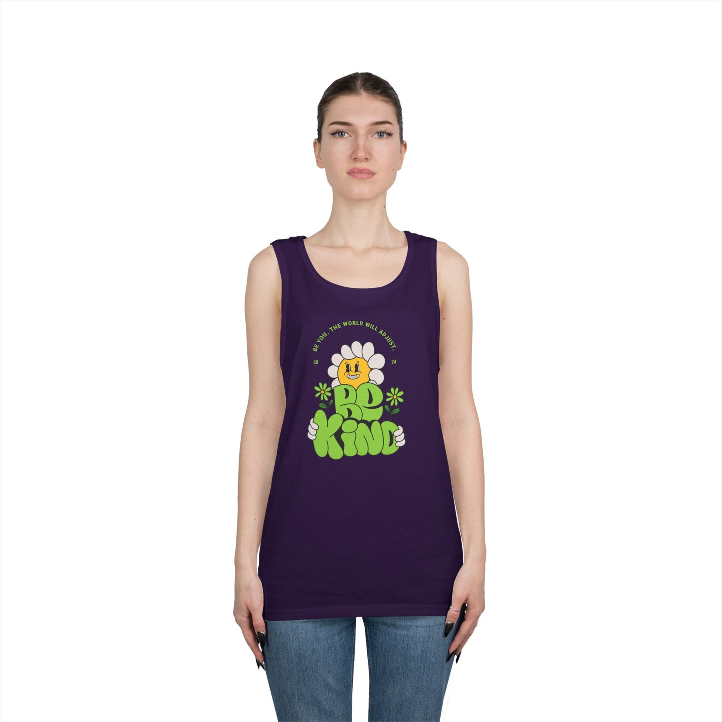 Unisex Be Kind Cotton Tank Top