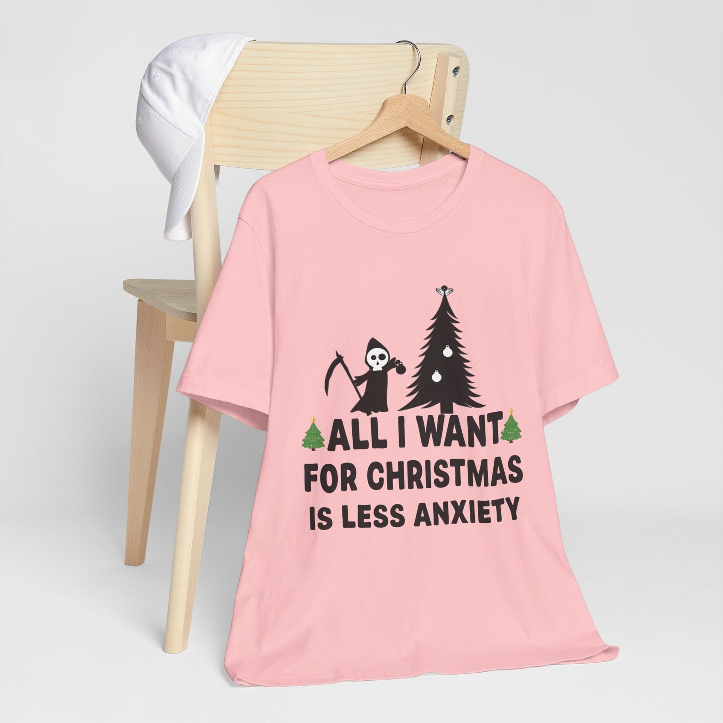 All I Want for Christmas Is Less Anxiety Premium Unisex T-shirt