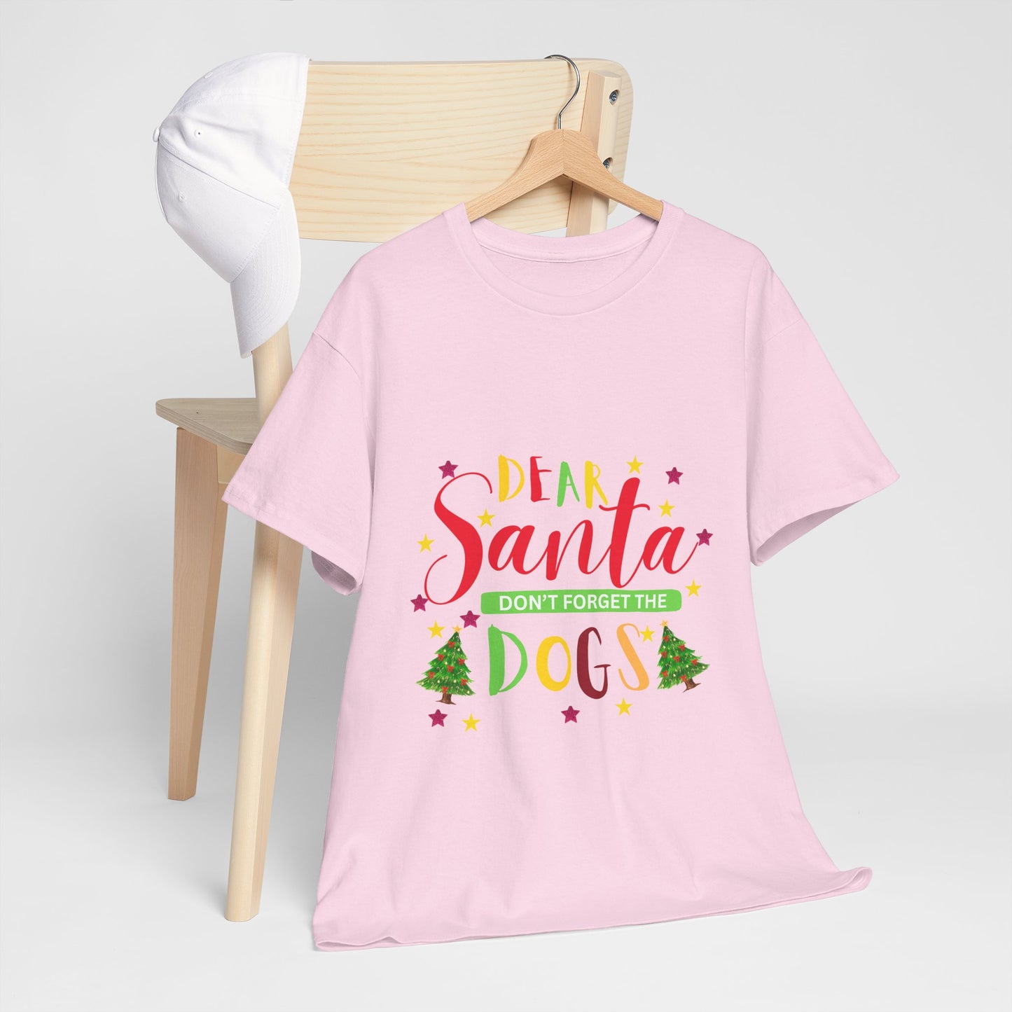 Santa's Dogs Cotton Unisex T-shirt
