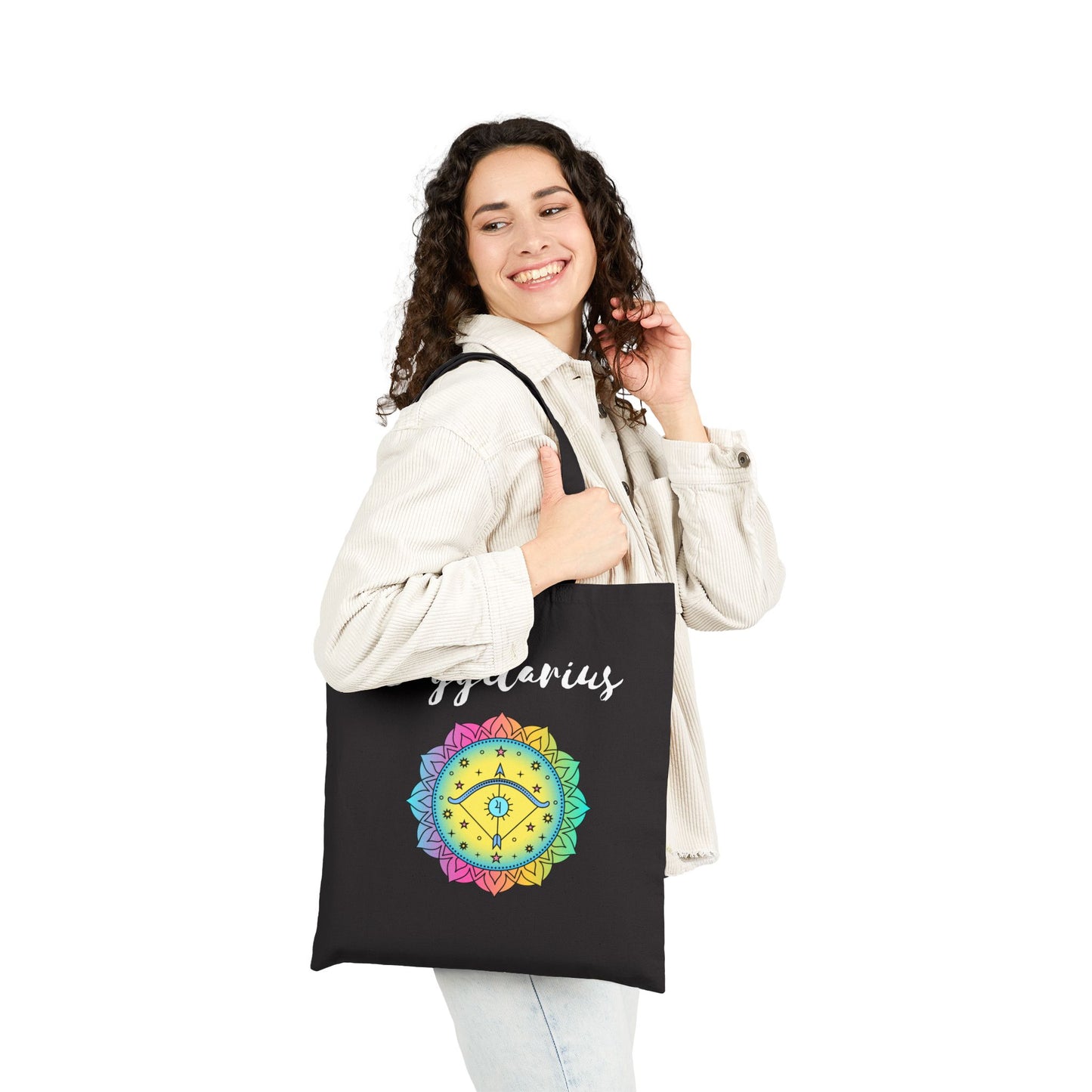 Saggitarius Color Cotton Canvas Tote Bag