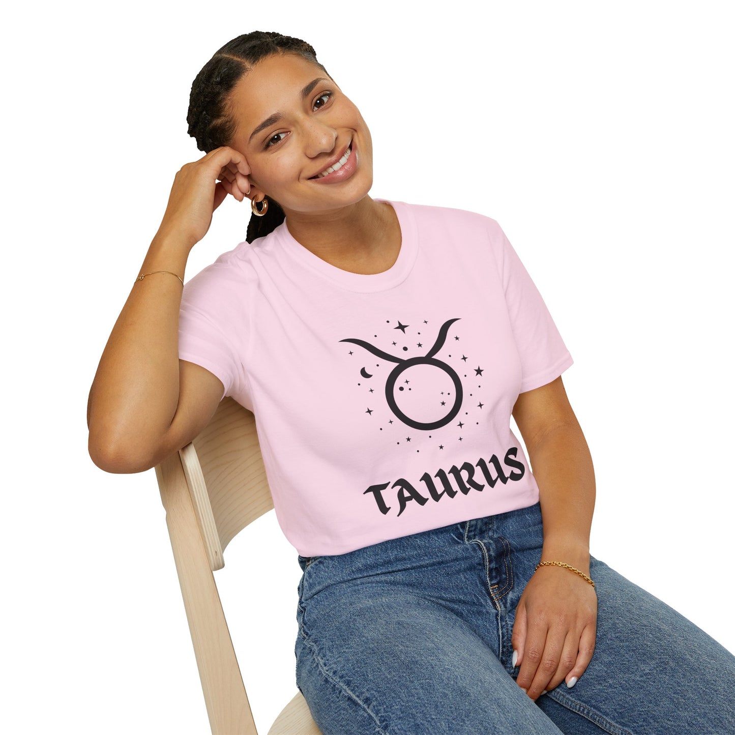Taurus Zodiac Black Soft Unisex T-shirt