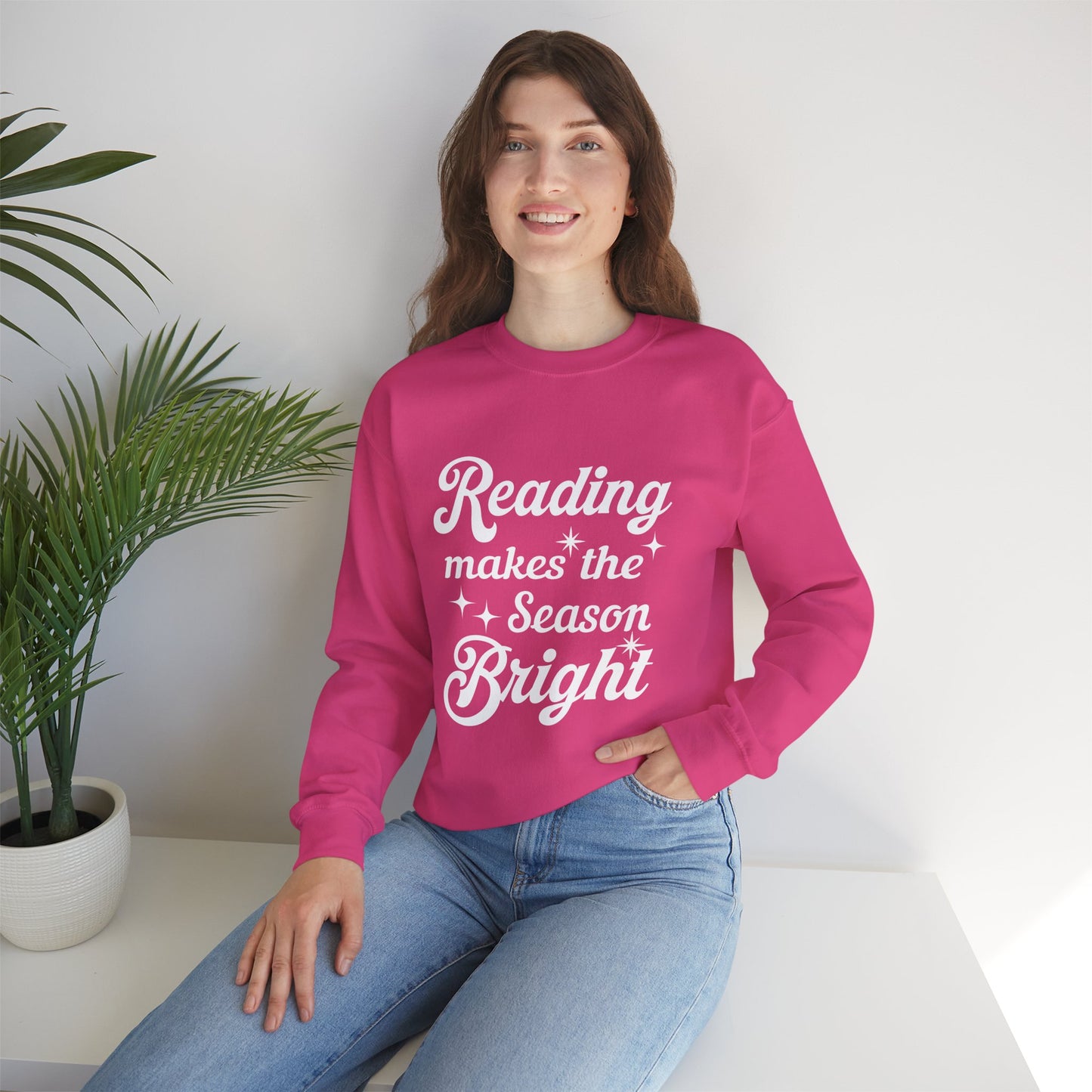 Reading Makes the Season Bright Christmas Unisex Sweatshirt