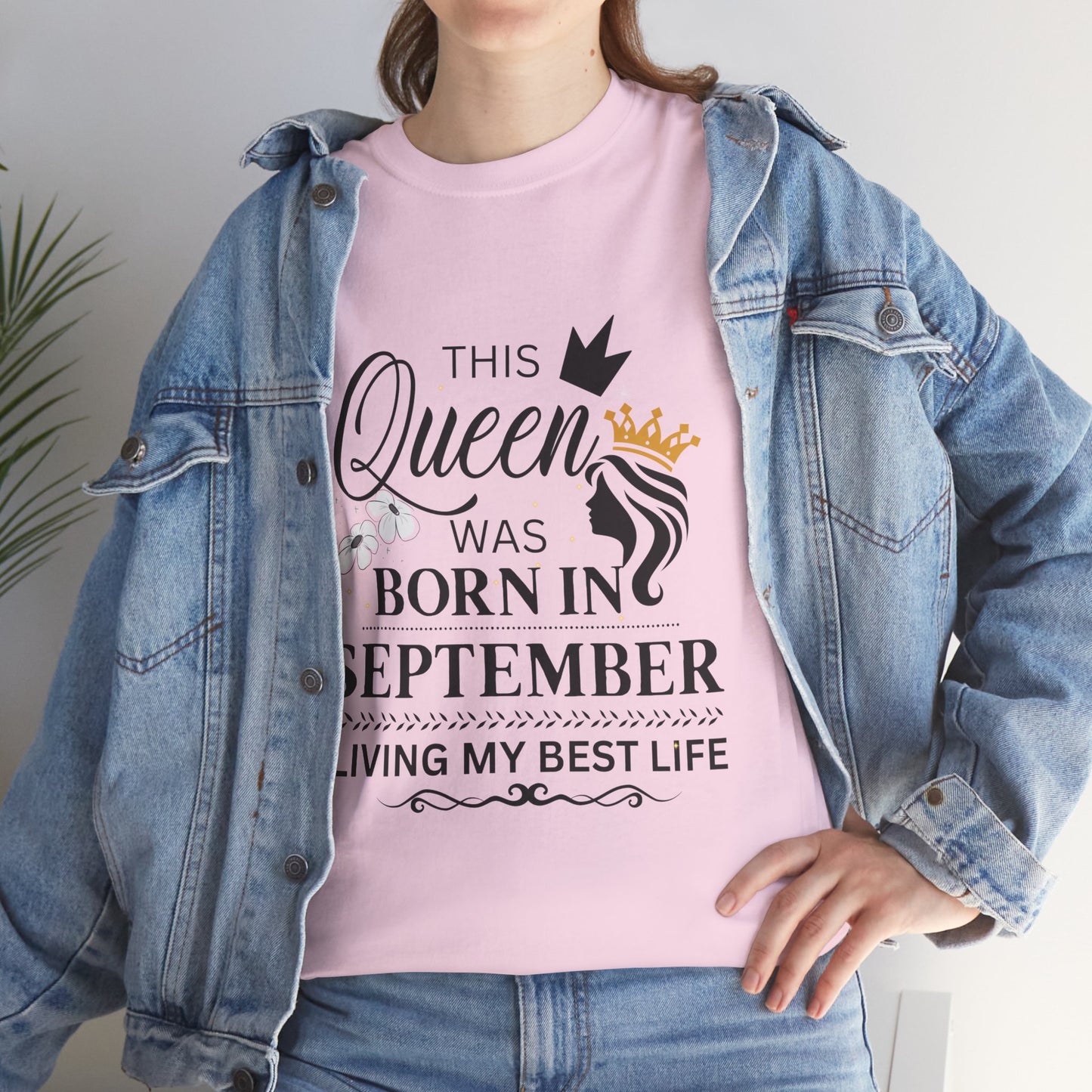 September Birthday Queen Unisex Tee
