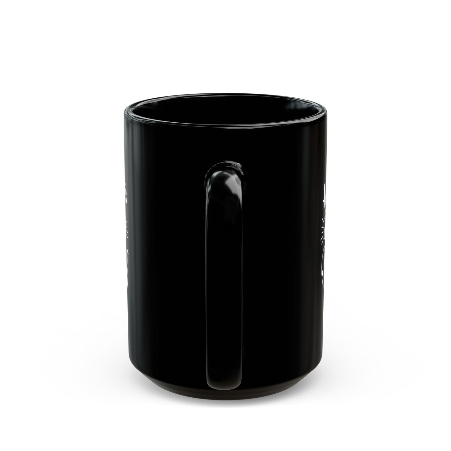 Happiness is not out there Black Mug