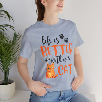 Better with a Cat Premium Unisex T-shirt