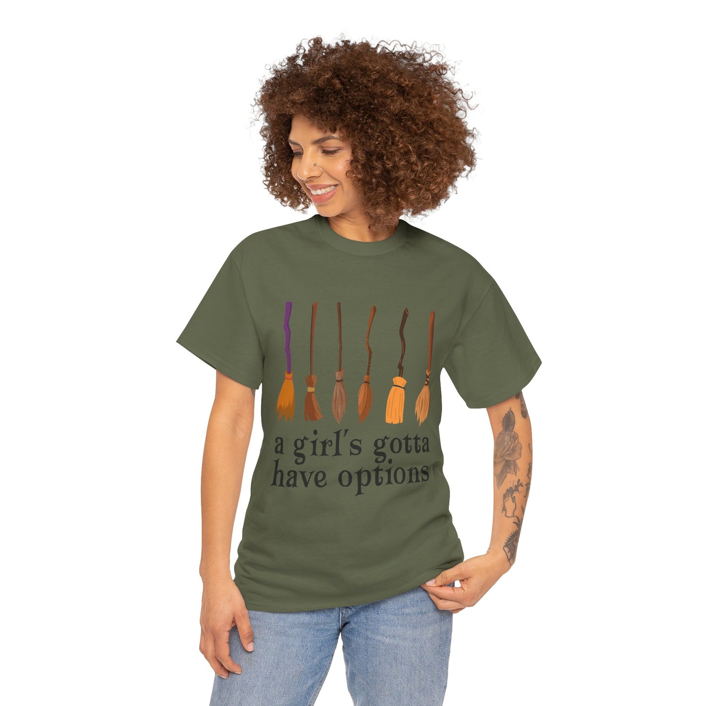 Girl's Gotta Have Options Unisex Cotton Tee