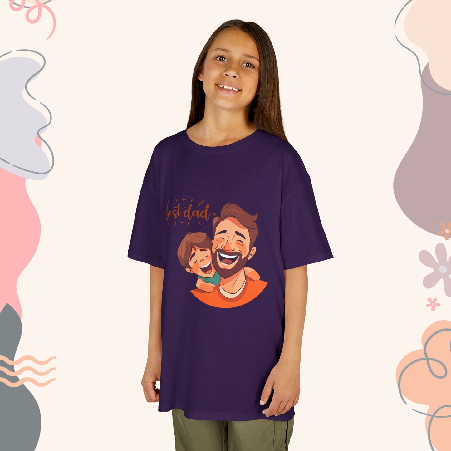Best Dad kids tee youth Tshirt