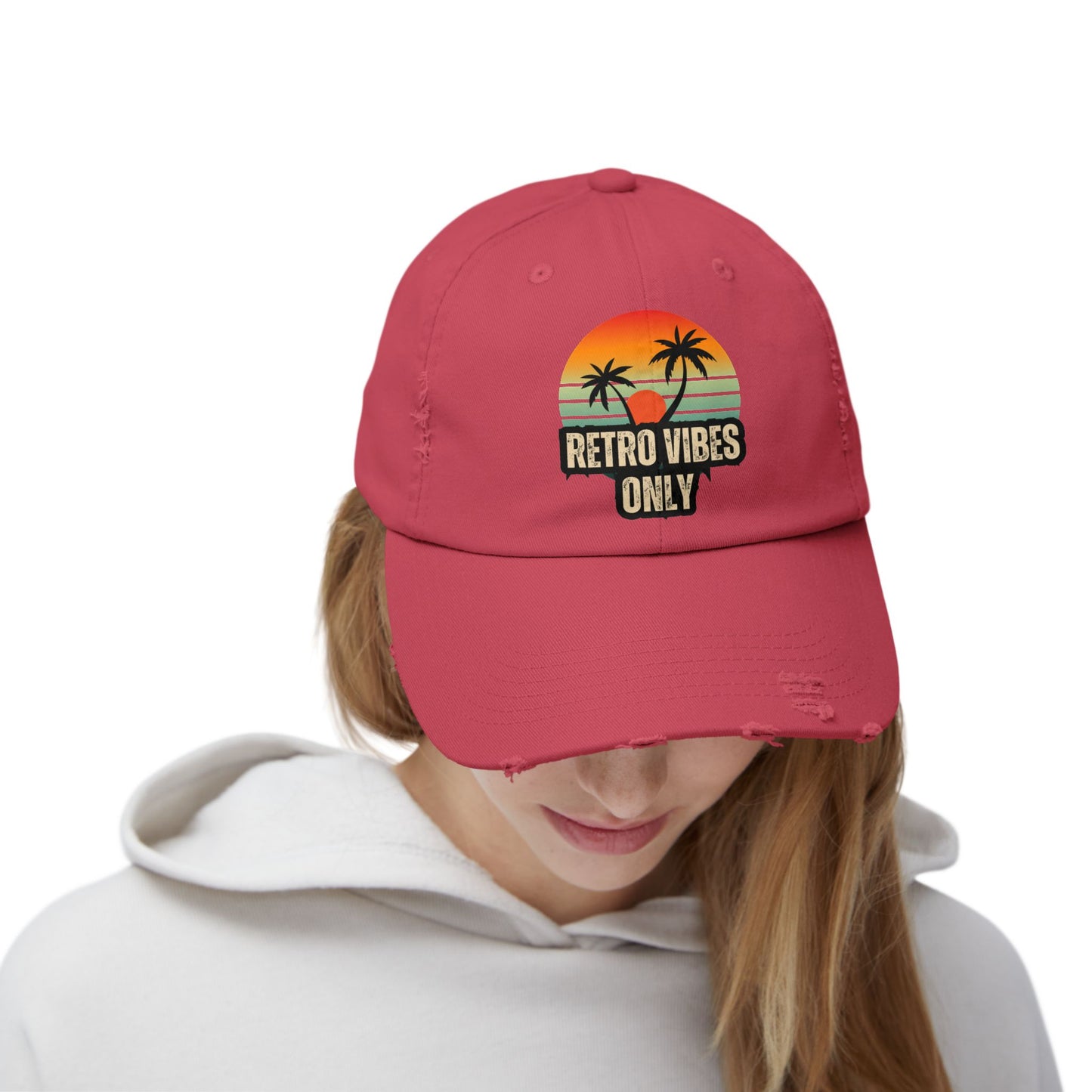Retro Vibes Distressed Cap