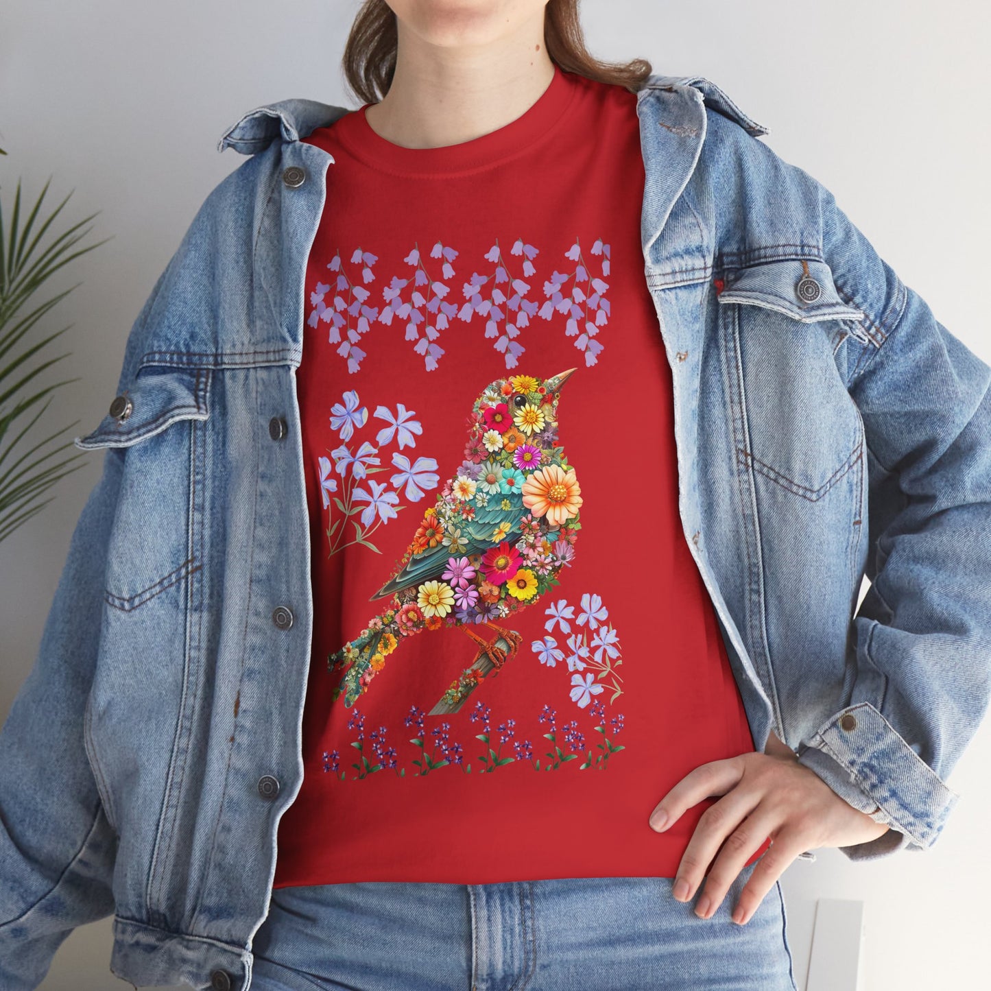 Floral Fantasy T-Shirt, Unisex Graphic Tee, Spring Aesthetic Top, Gift for Nature Lovers, Boho Style Tee, Eco-Friendly Apparel