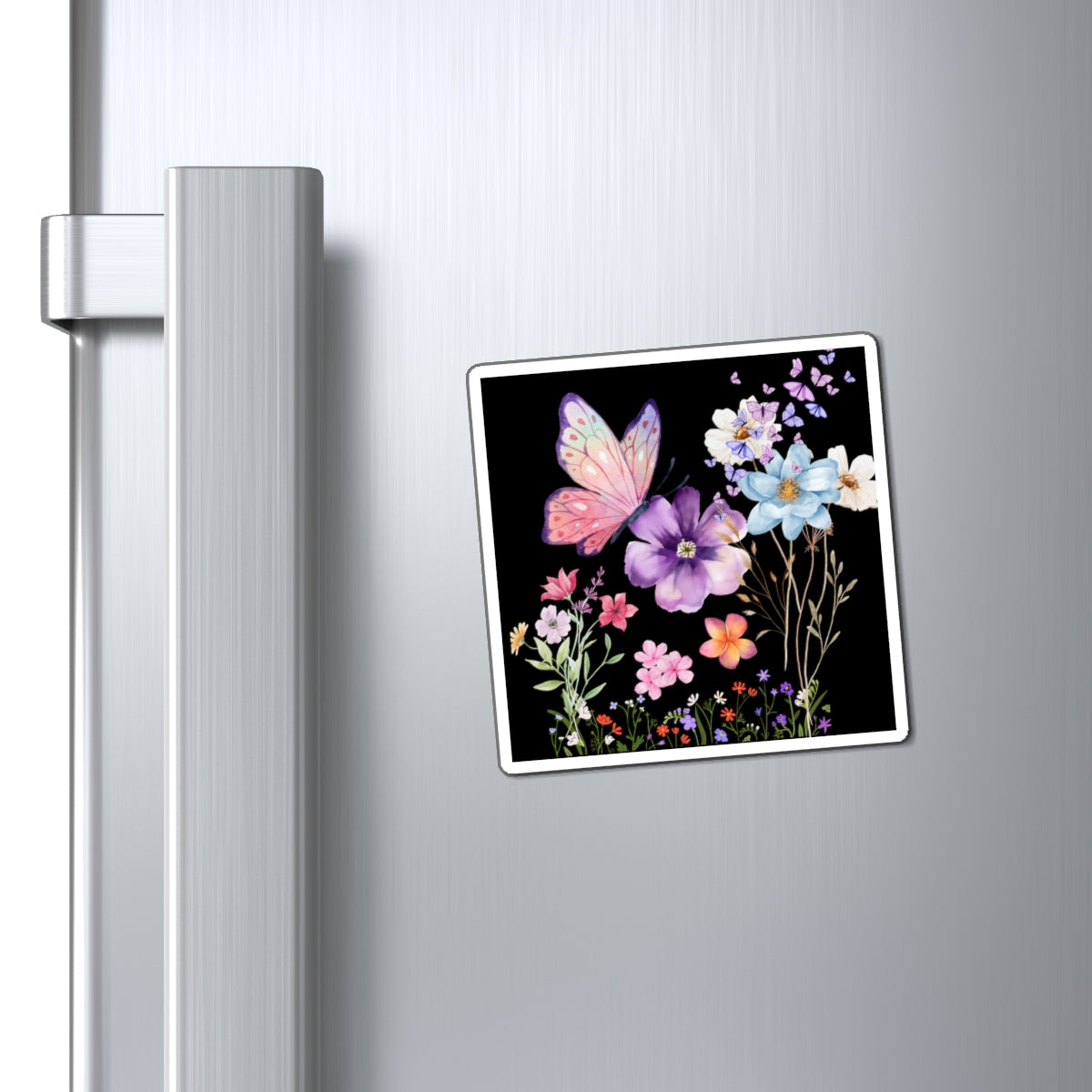 Whimsical Floral Butterfly Magnets