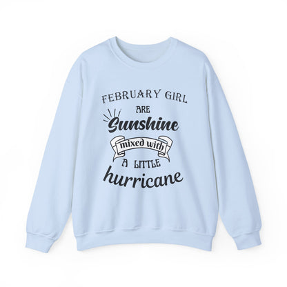 February Girl Birthday Sunshine Unisex Sweatshirt