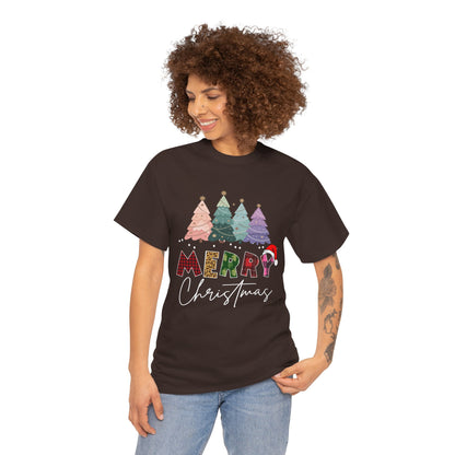 Merry Christmas Cotton Unisex T-shirt