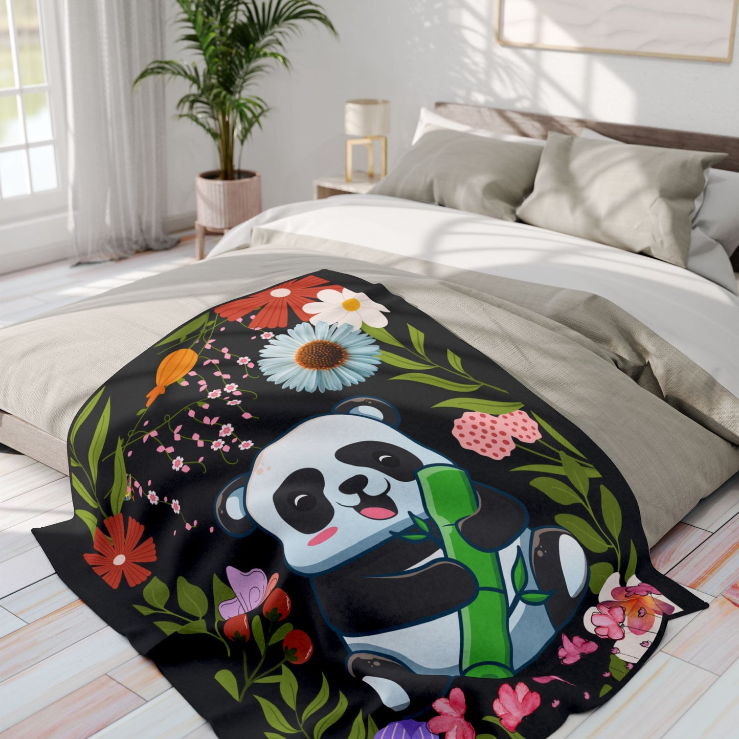 Cute Panda  Arctic Fleece Blanket