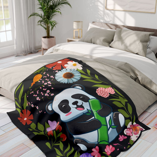 Cute Panda  Arctic Fleece Blanket