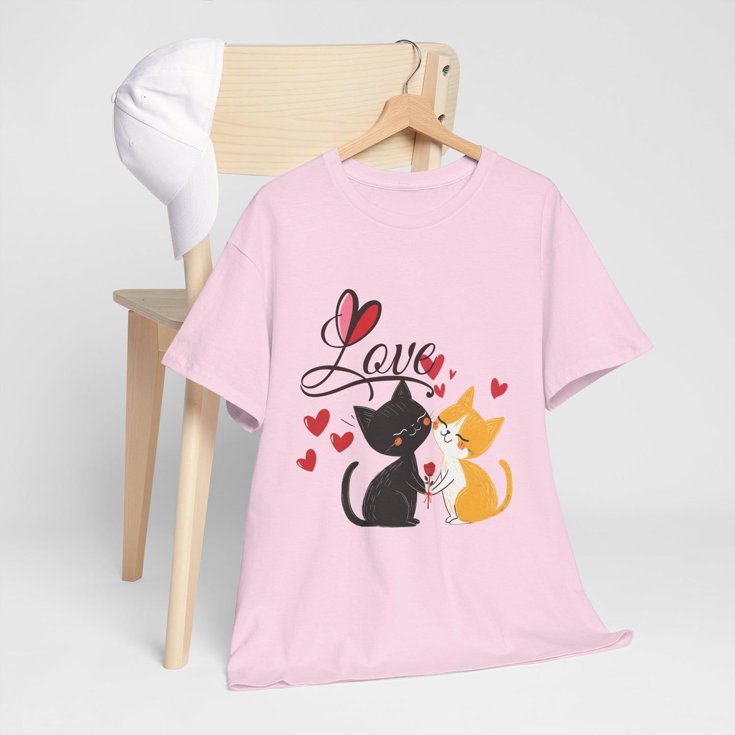 Cat Couple 'Love COTTON UNISEX  T-Shirt