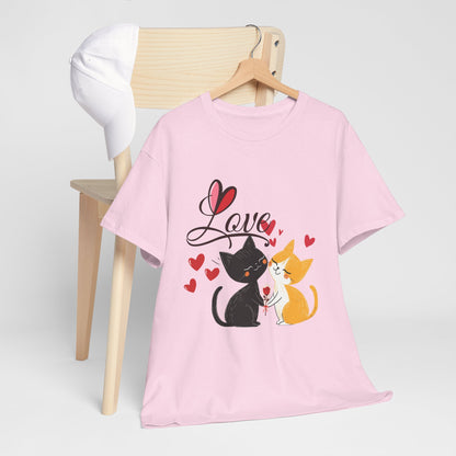 Cat Couple 'Love COTTON UNISEX  T-Shirt