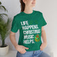 Life Happens. Christmas Music Helps Premium Unisex T-shirt