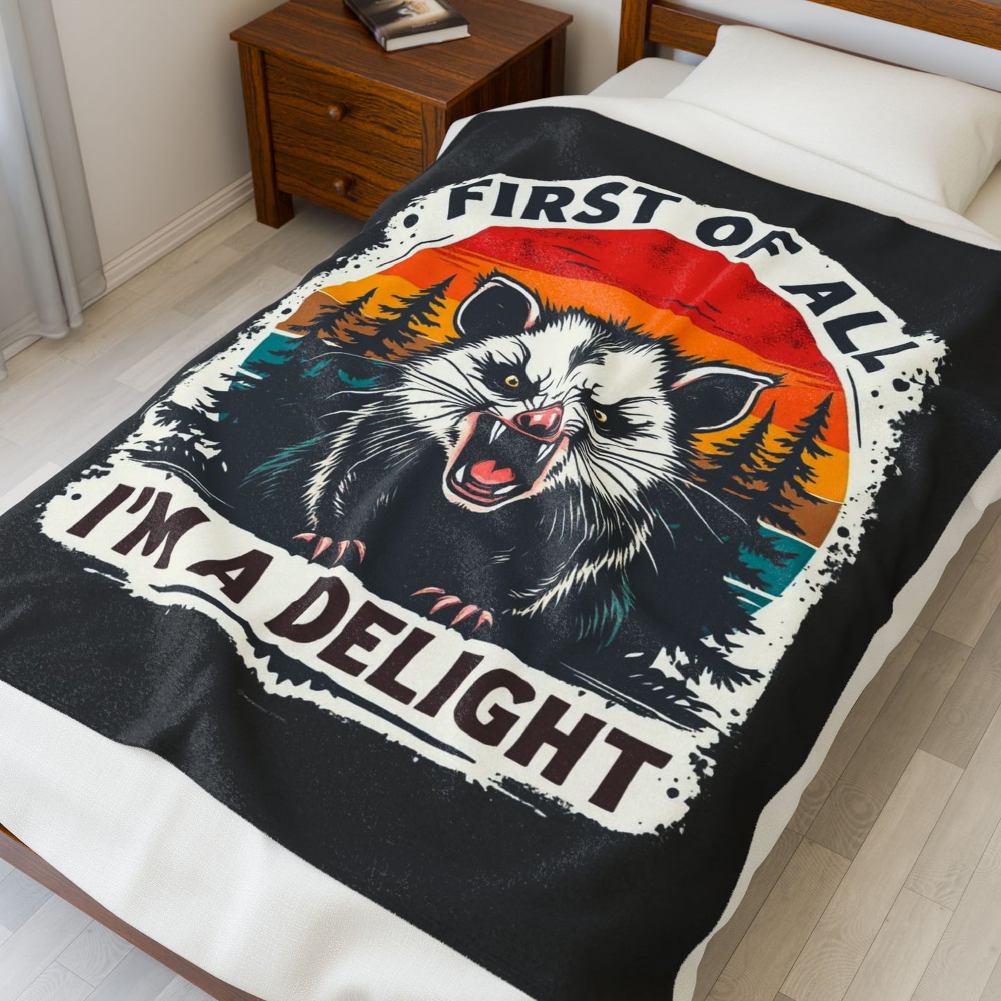I M a Delight Plush Blanket