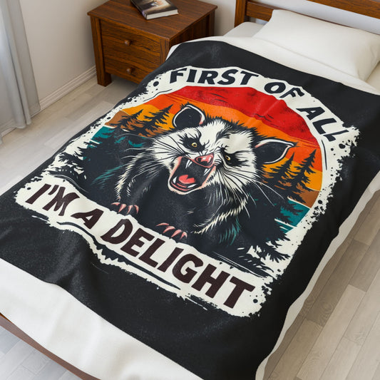 I M a Delight Plush Blanket
