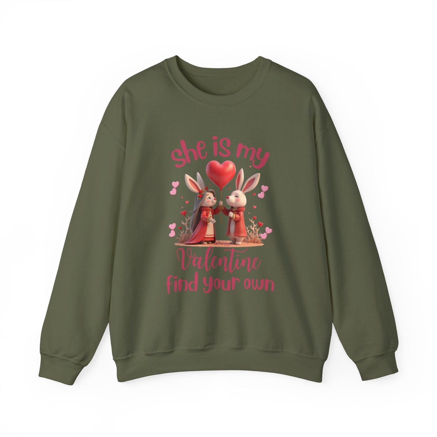 Valentine Bunny Couple Unisex Sweatshirt