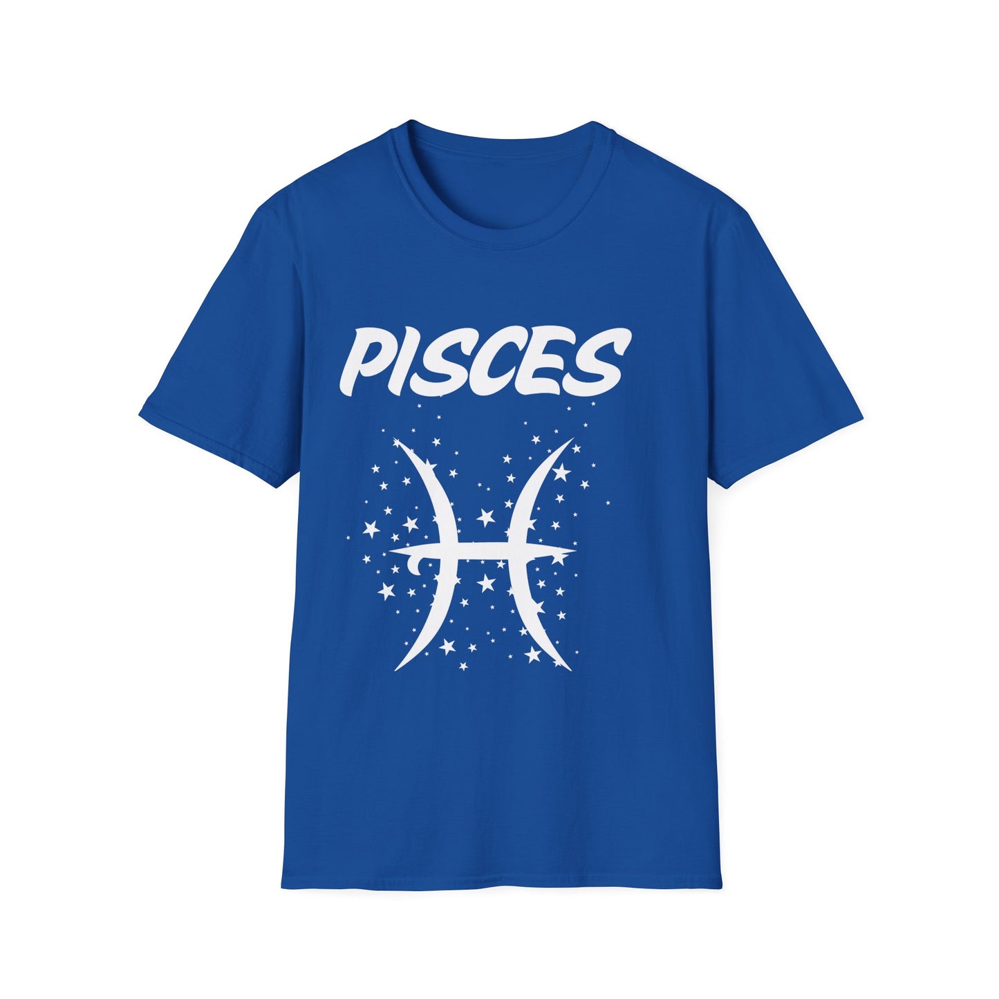 Pisces Zodiac White Soft Unisex T-shirt