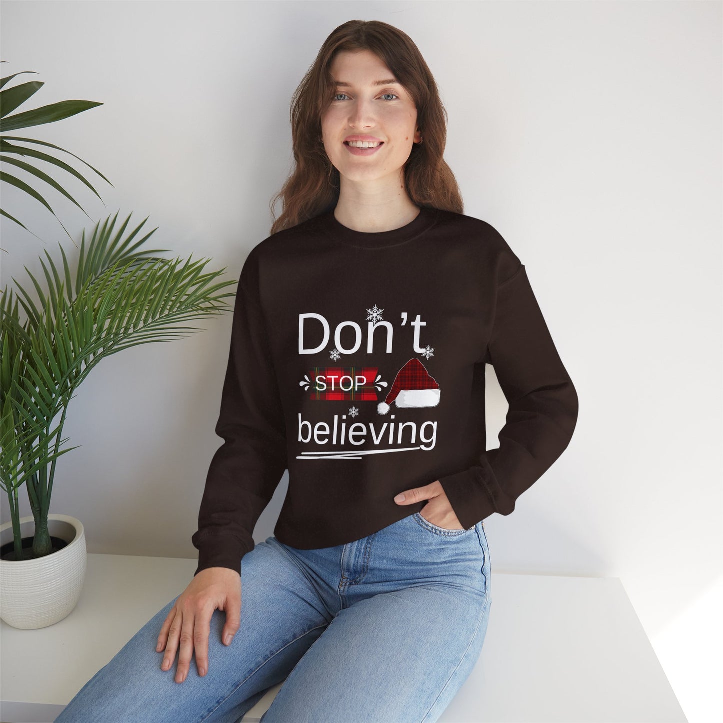 Don't Stop Believing Christmas Unisex Sweatshirt