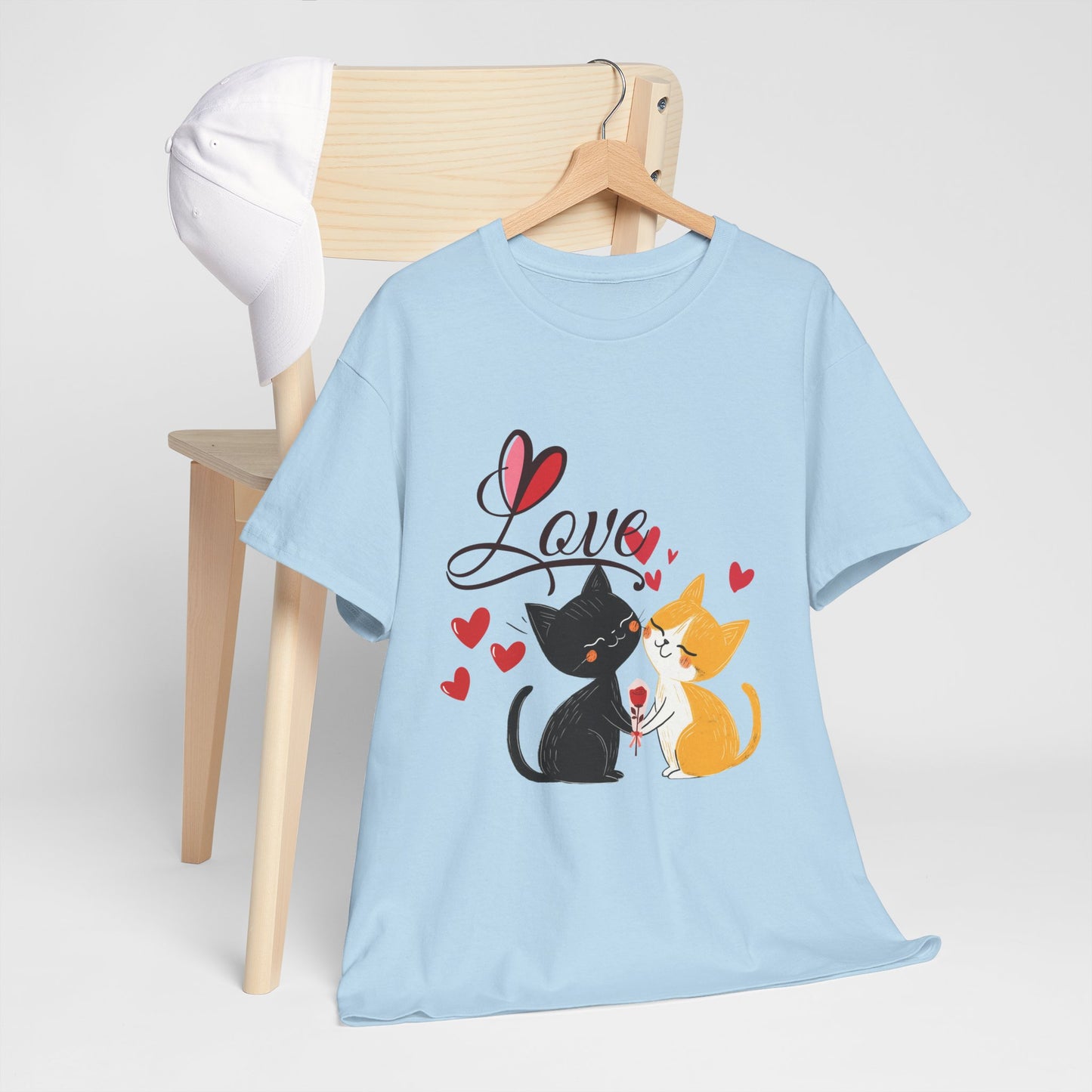 Cat Couple 'Love COTTON UNISEX  T-Shirt