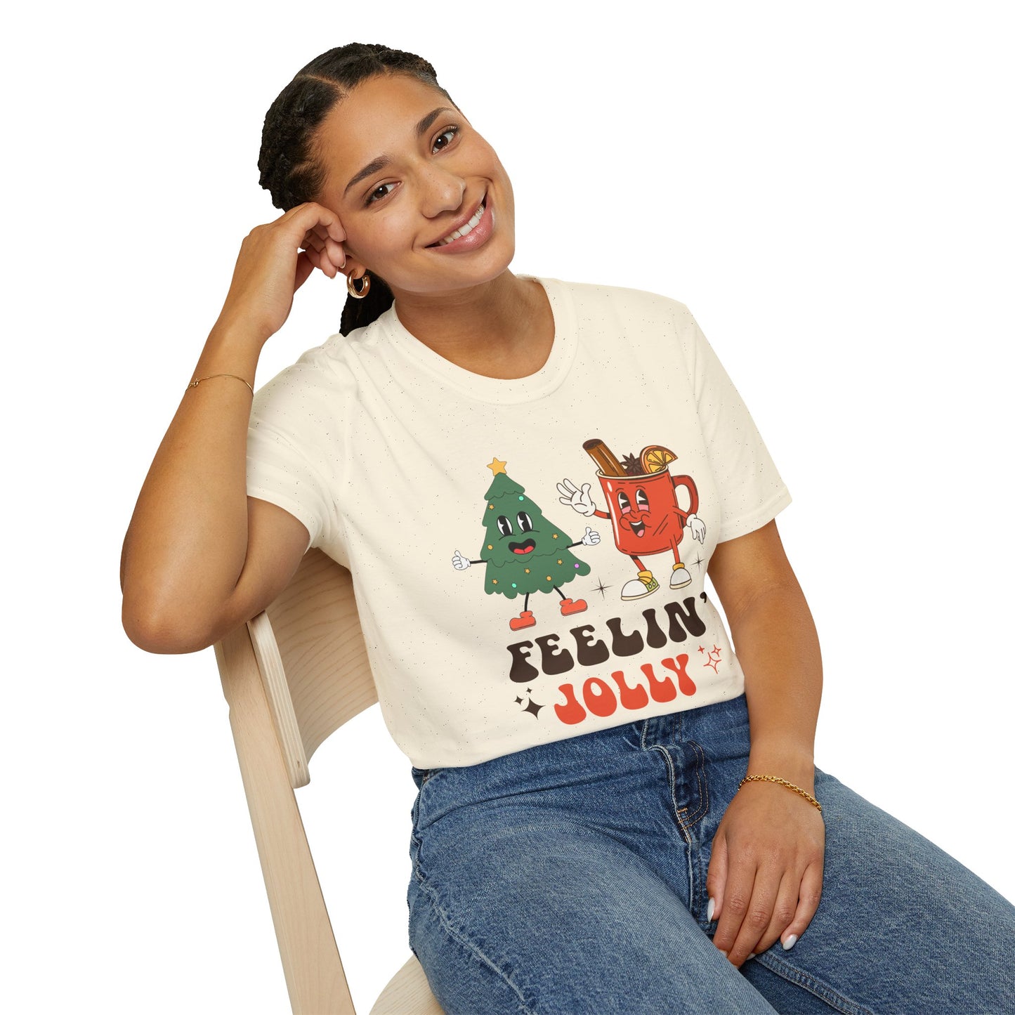 Feelin' Jolly Christmas Tree  Unisex T-Shirt
