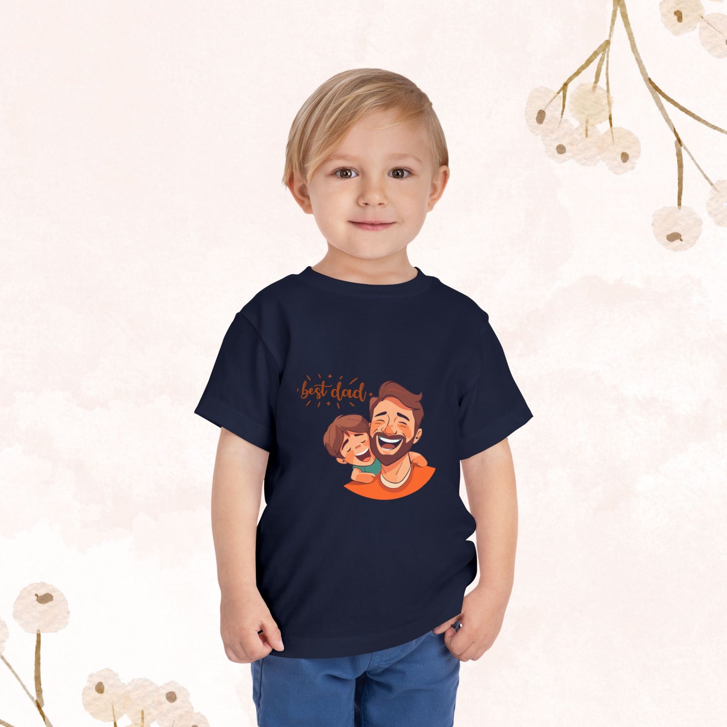 Best dad Toddler Short Sleeve Tee