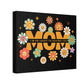Flower Power Mom Canvas Art