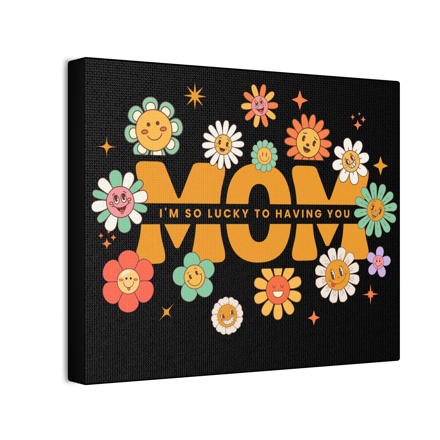 Flower Power Mom Canvas Art