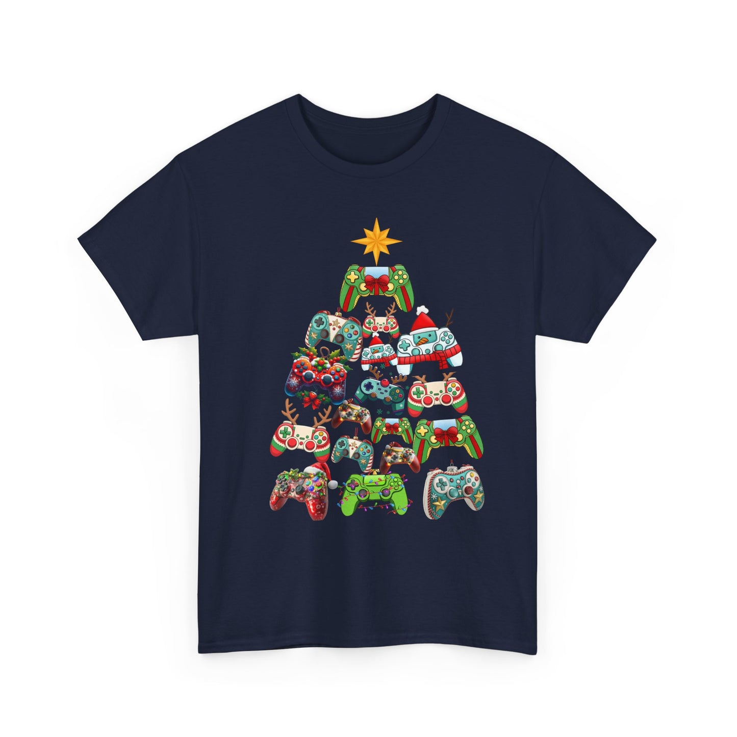 Gamer Remote Christmas Cotton Unisex T-shirt