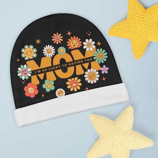 Flower Power Mom Baby Beanie