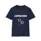 Capricorn Zodiac  White Soft Unisex T-shirt