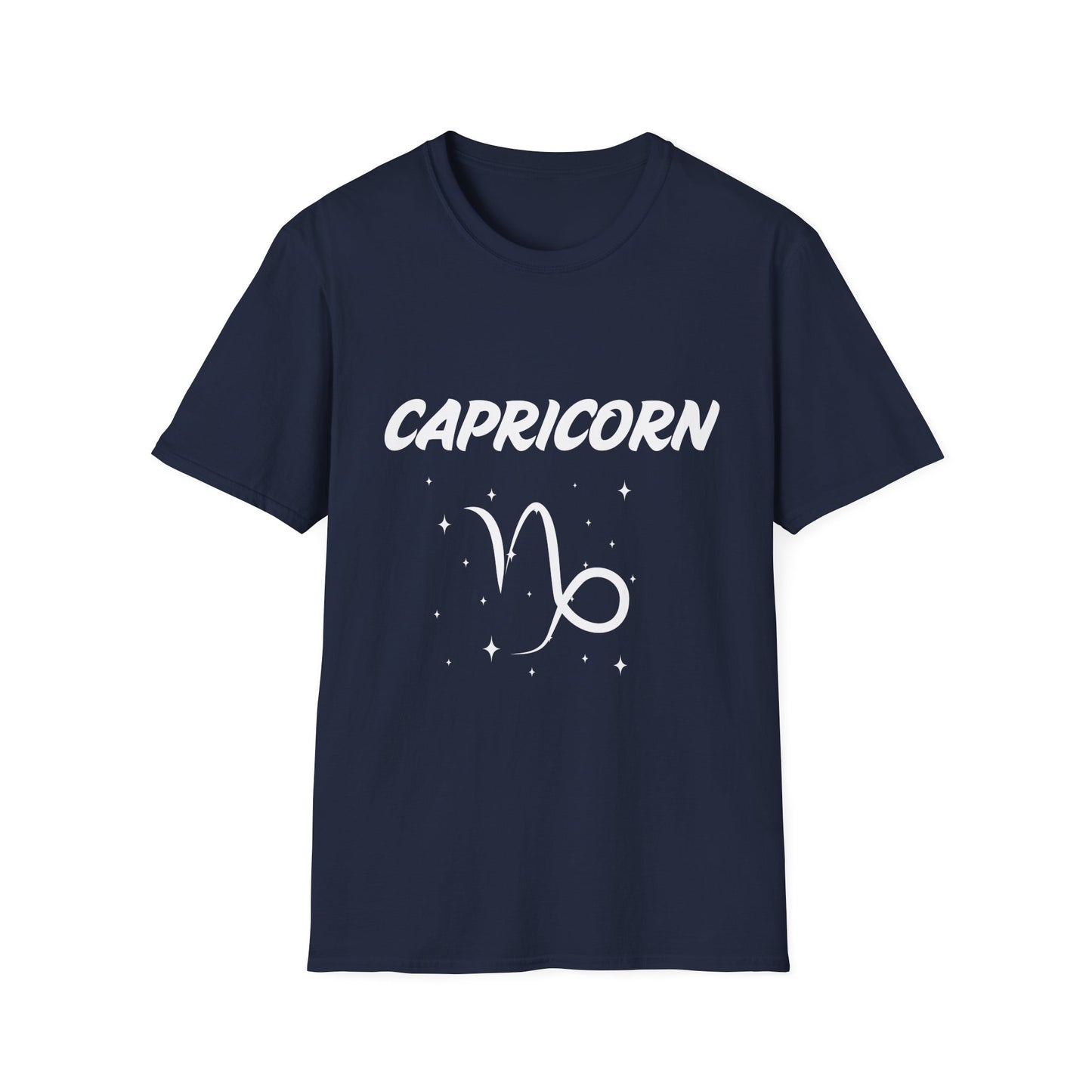 Capricorn Zodiac  White Soft Unisex T-shirt