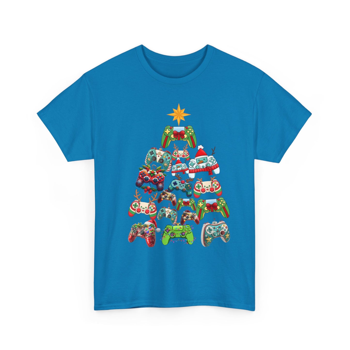 Gamer Remote Christmas Cotton Unisex T-shirt