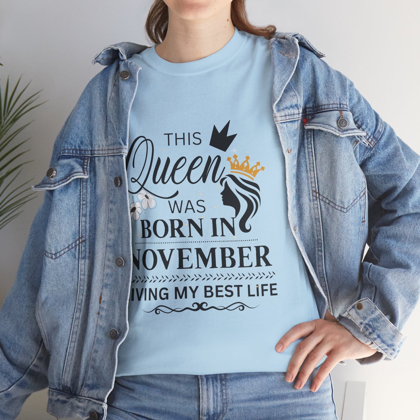 November Birthday Queen Unisex Tee